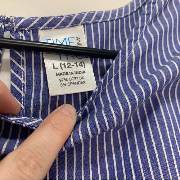 NWT Time and Tru Girls Striped Tank Top Size Large - Picture 4 of 4